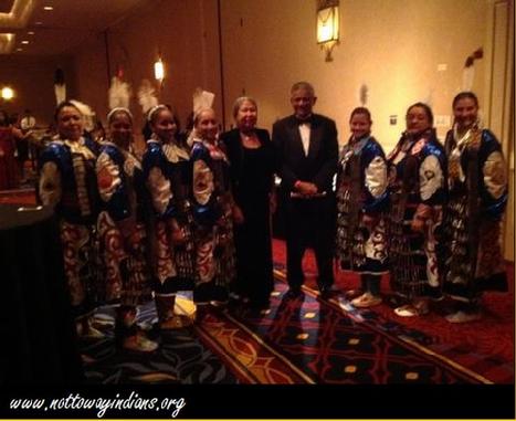 Chief Lynette Allston and Asst. Chief Archie Elliott share a moment in time with the Military Color Guard at the Inaugural Ball Ais. (All Military Ladies Honor Guard). 