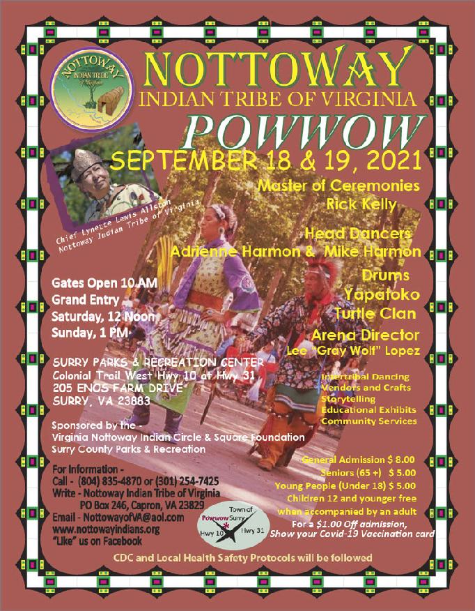 Nottoway Indian Tribe of VA POW WOW 2021